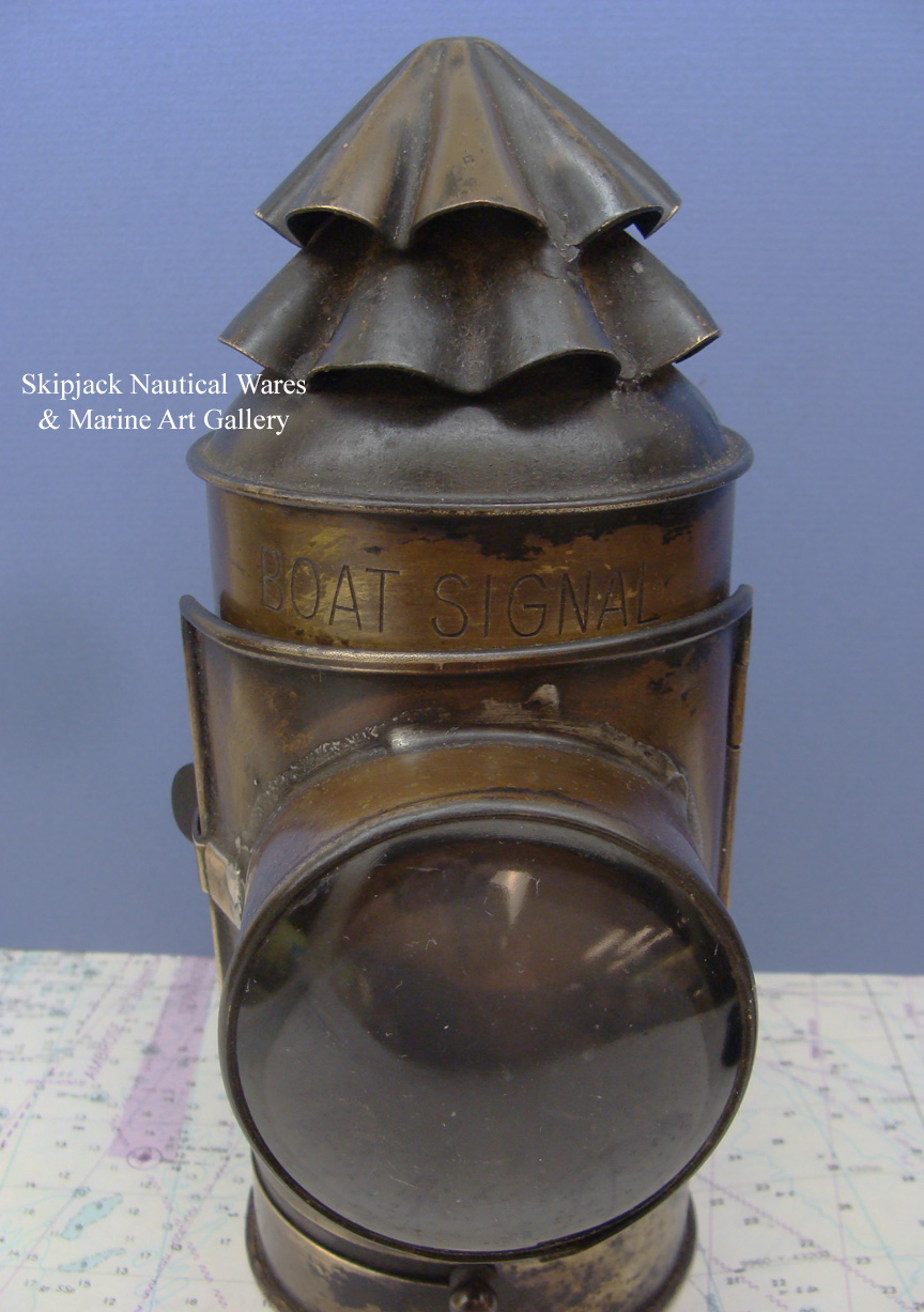 【美品】銅製　Keystoneware BOAT SIGNAL LANTERN Ships Navigation keystone Boat Signal Lanterns and Naval Lamps